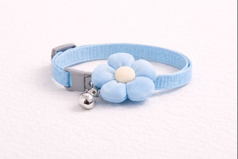 Plush Flower Collar – Green