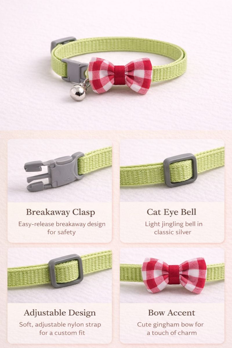 Bow Collar – Green